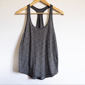 Lululemon Heather Grey Singlet Racerback Scalloped Hem Tank Top 6